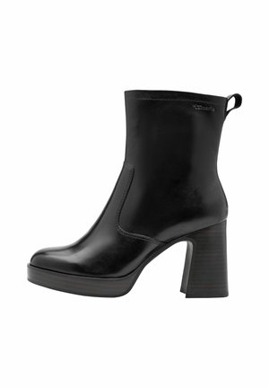 Tamaris Stivaletti con plateau - black