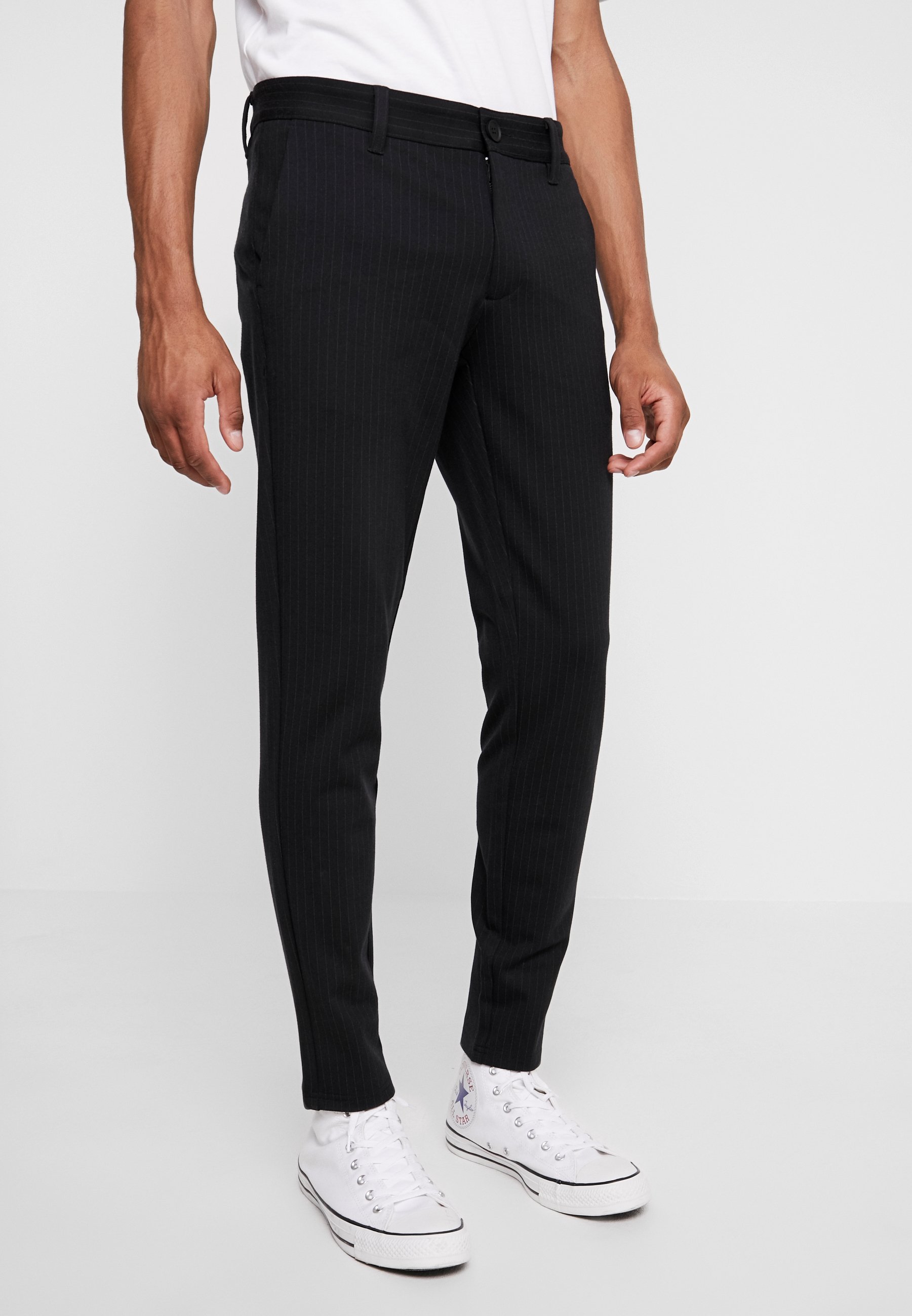 svarta byxor med vitt streck zalando herr svarta byxor med vitt streck zalando herr