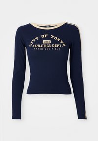 Tops ar garām piedurknēm - navy