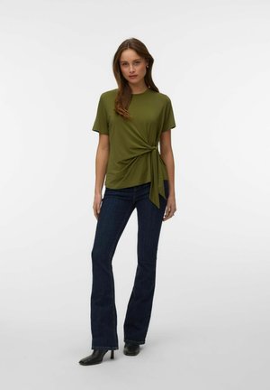 Vero Moda, VMJILL SS TOP JRS NOOS - T-shirt imprimé - sphagnum