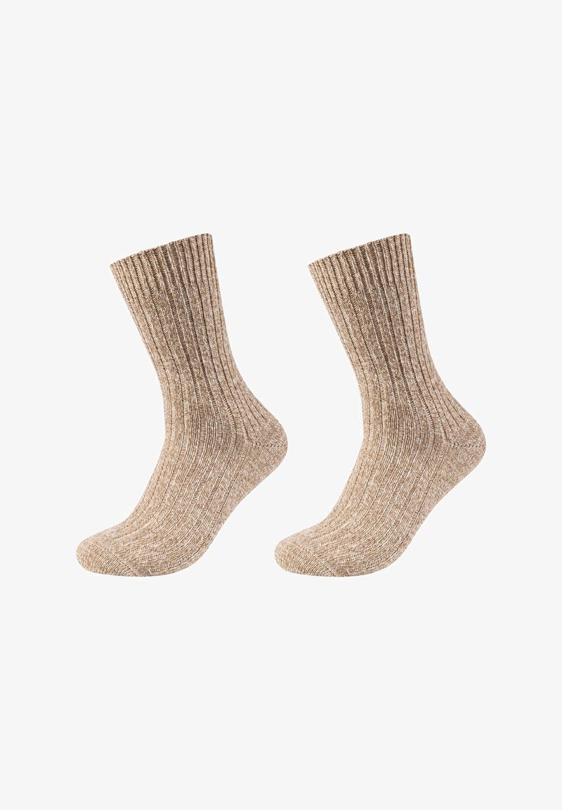 camano ONLINE COSY UNISEX 2 PACK - Calcetines - sepia tint