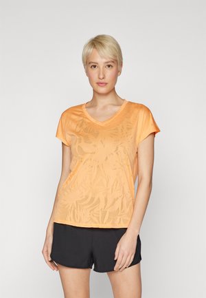 ONLY Play ONPAYA LOOSE BAT TRAIN TEE - Print T-shirt - tangerine