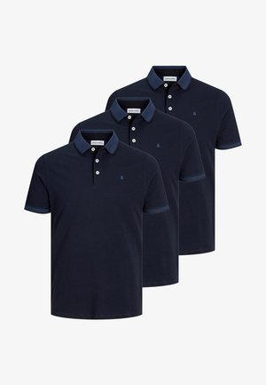 Jack & Jones, 3ER PACK - Poloshirt - dark navy