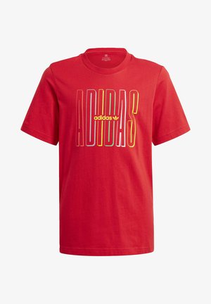 GRAPHIC LOGO PRINT T-SHIRT - Print T-shirt - red