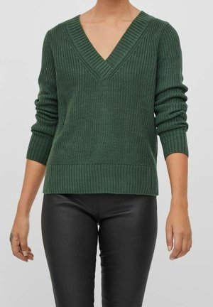 Strickpullover - green