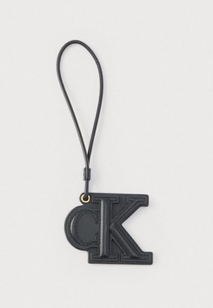 DEBOSS MONOGRAM PATCH BAG CHARM - Porte-clefs - black