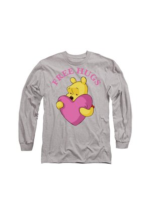 WINNIE THE POOH FREE HUGS VALENTINE S DAY - Long sleeved top - mottled light grey