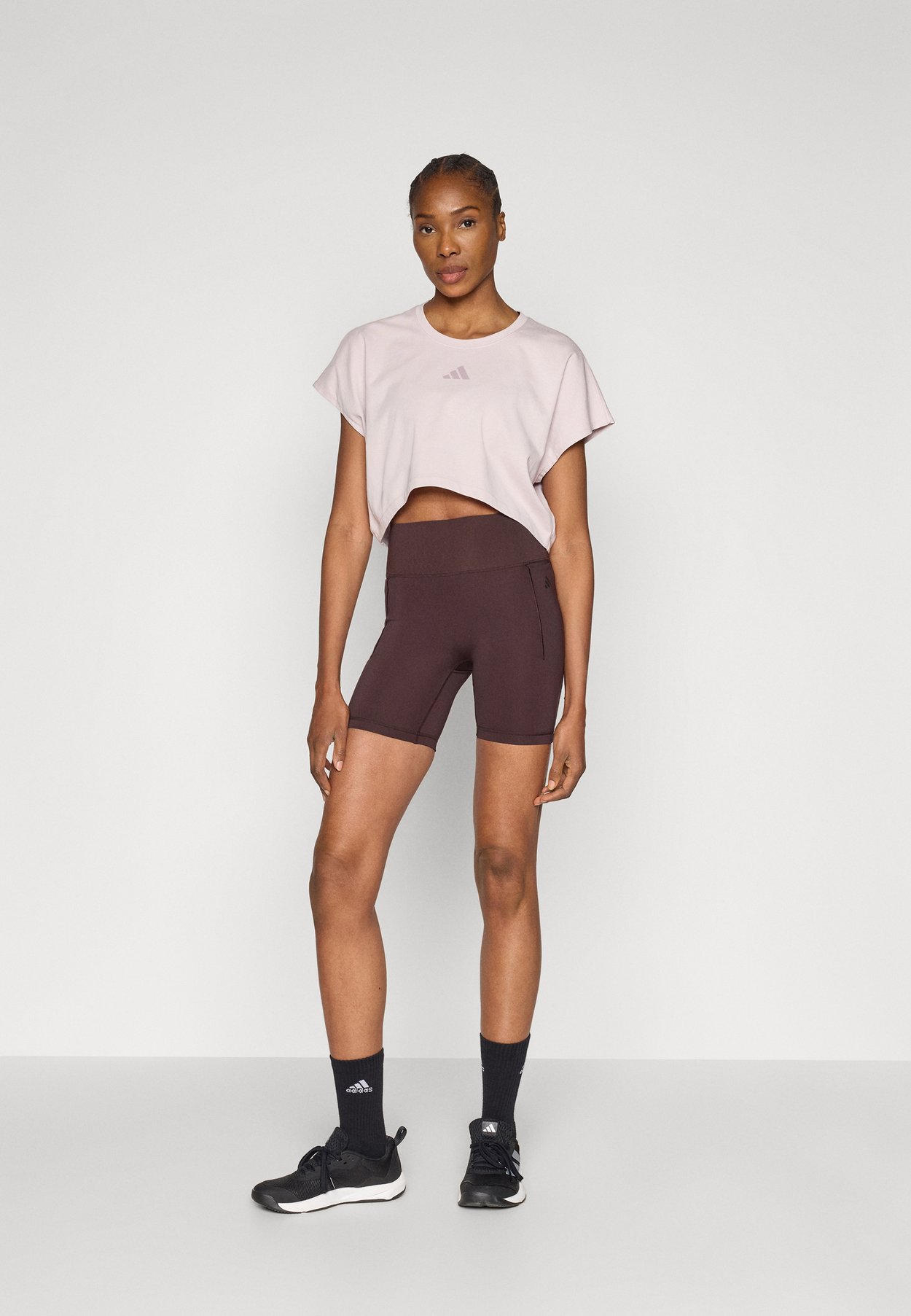 POWER WORKOUT CROPPED BOXY 3 STRIPES
