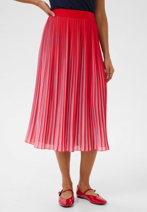 CUCARLY PLISSE - Gonna a campana - fiery red