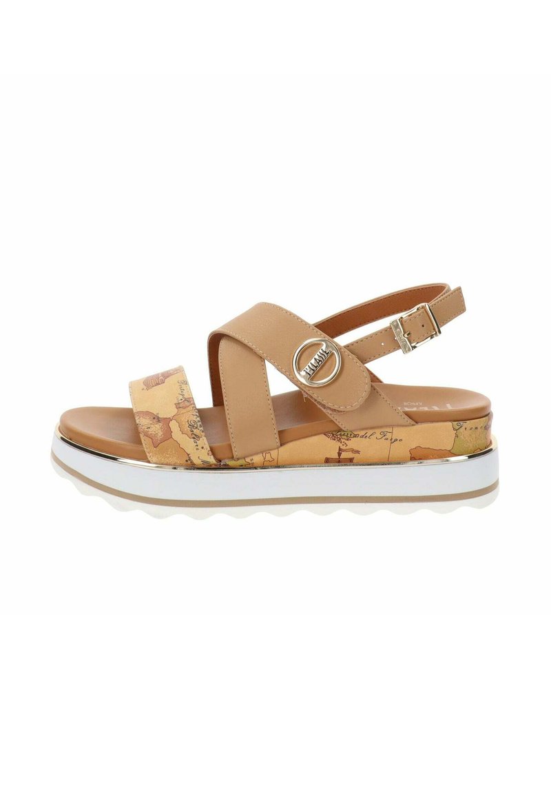 Alviero Martini - Sandalen met plateauzool - cuoio, Vergroten