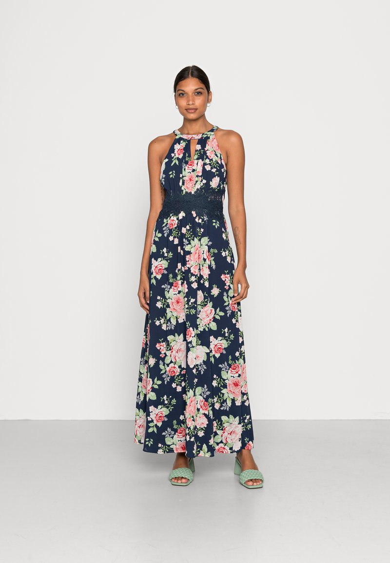 VILA - VIMILINA FLOWER MAXI DRESS - Ballkleid - navy, Vergrößern