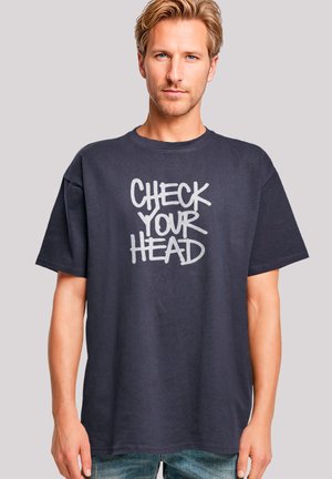 THE BEASTIE BOYS CHECK YOUR HEAD - Print T-shirt - navy