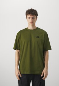 The North Face M SS ESSENTIAL OVERSIZE TEE - Trükipildiga T-särk - forest olive
