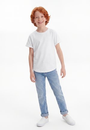 Urban Classics LONG SHAPED TURNUP  - T-shirts basic - white