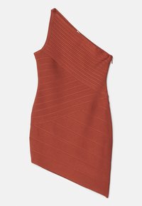ASYMMETRICAL MINI DRESS - Cocktailjurk - redwood