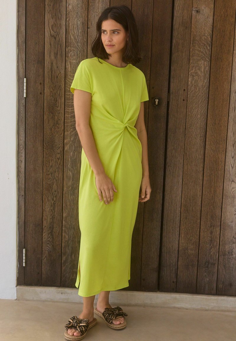 Next TWIST REGULAR FIT - Robe en jersey - lime green
