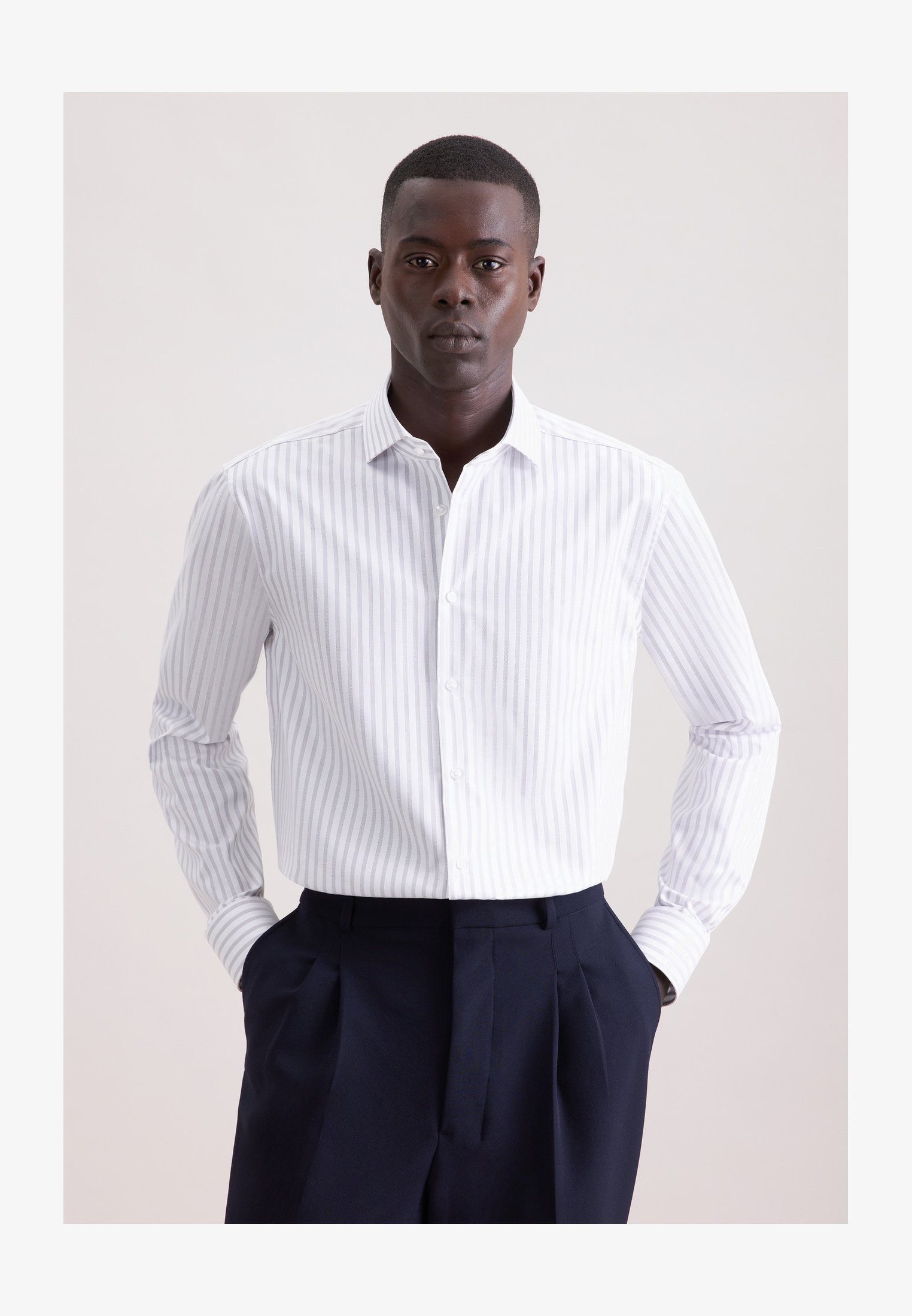 Camicia Uomo Seidensticker Business Regular Fit - 100% Cotone Popeline, Turchese, Eleganza Semplice E Senza Tempo