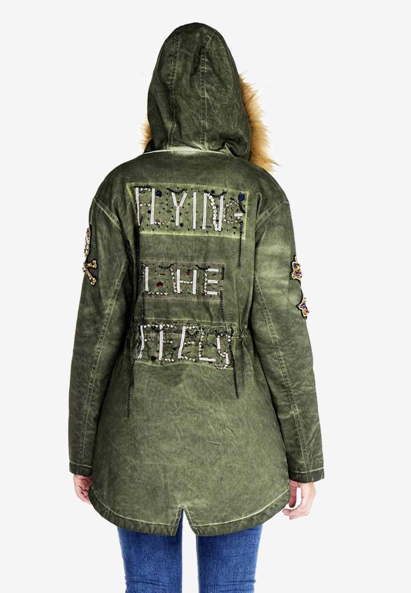 Damen Leichte Jacken | Cipo & Baxx Winterjacke khaki - ZQ24785 Damen Leichte Jacken | Cipo & Baxx Winterjacke khaki - ZQ24785
