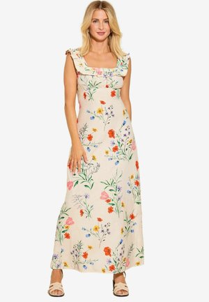 REGULAR FIT - MILLIE MACKINTOSH CRINKLE TIERED MIDI  - Maxi šaty - white ditsy floral