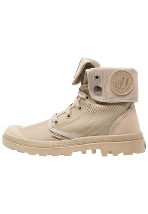 Lace-up ankle boots - beige