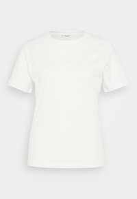 SHORTSLEEVE ROUNDNECK BASIC FIT WITH LOGO - Basic póló - egg white
