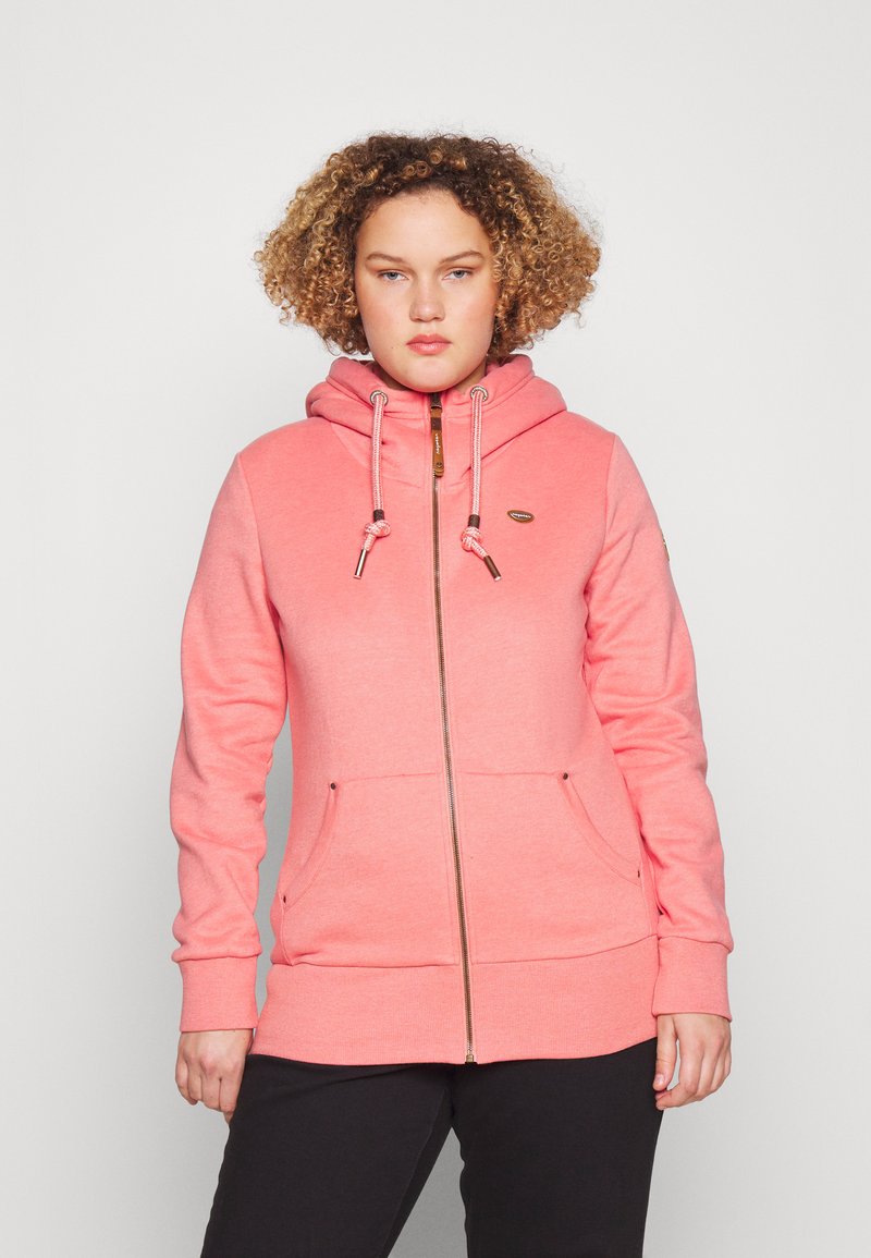 Ragwear Plus NESKA ZIP PLUS Zipup sweatshirt dusty pink/light pink