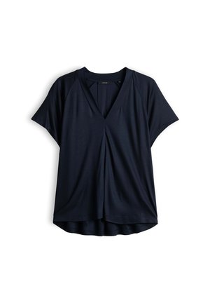 OPUS, RELAXED FLOW FIT - Basic T-shirt - coal blue