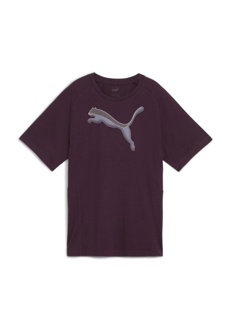 Puma T-shirt print donkerpaars gemêleerd