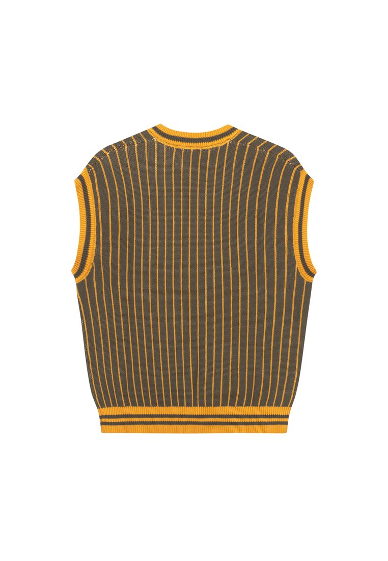 Les Deux YALE PINSTRIPE V NECK VEST UNISEX - Jumper - duffel bag