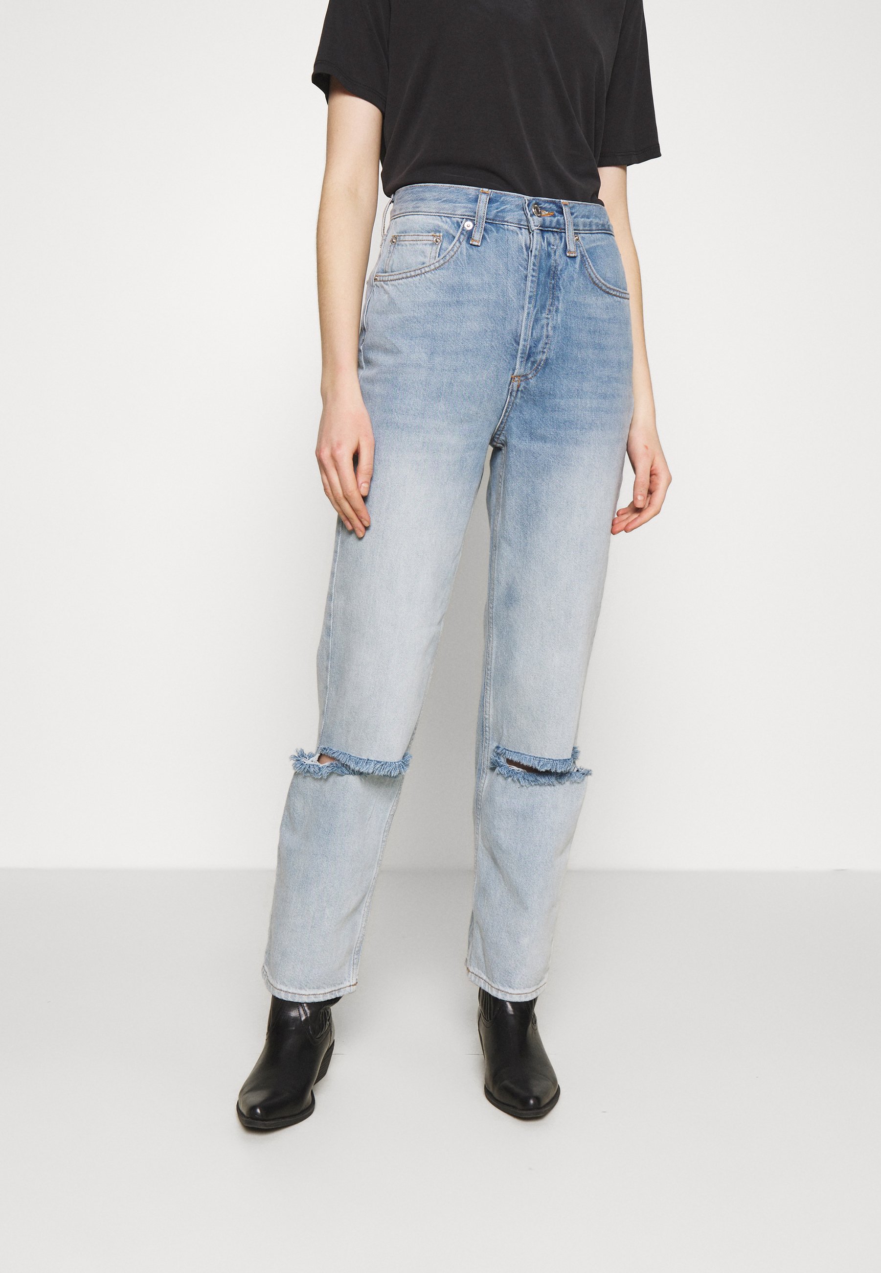Topshop LOW RIP PARALLEL - Relaxed fit 