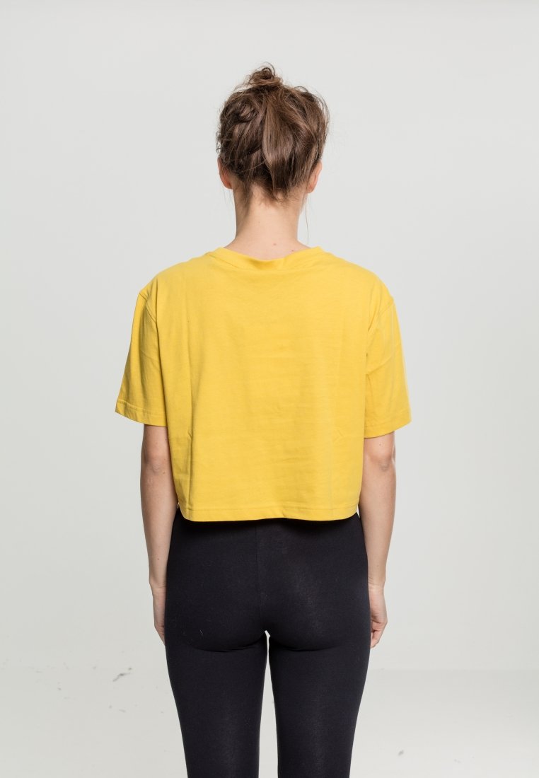 Urban Classics LADIES SHORT OVERSIZED TEE - Lihtne T-särk - honey