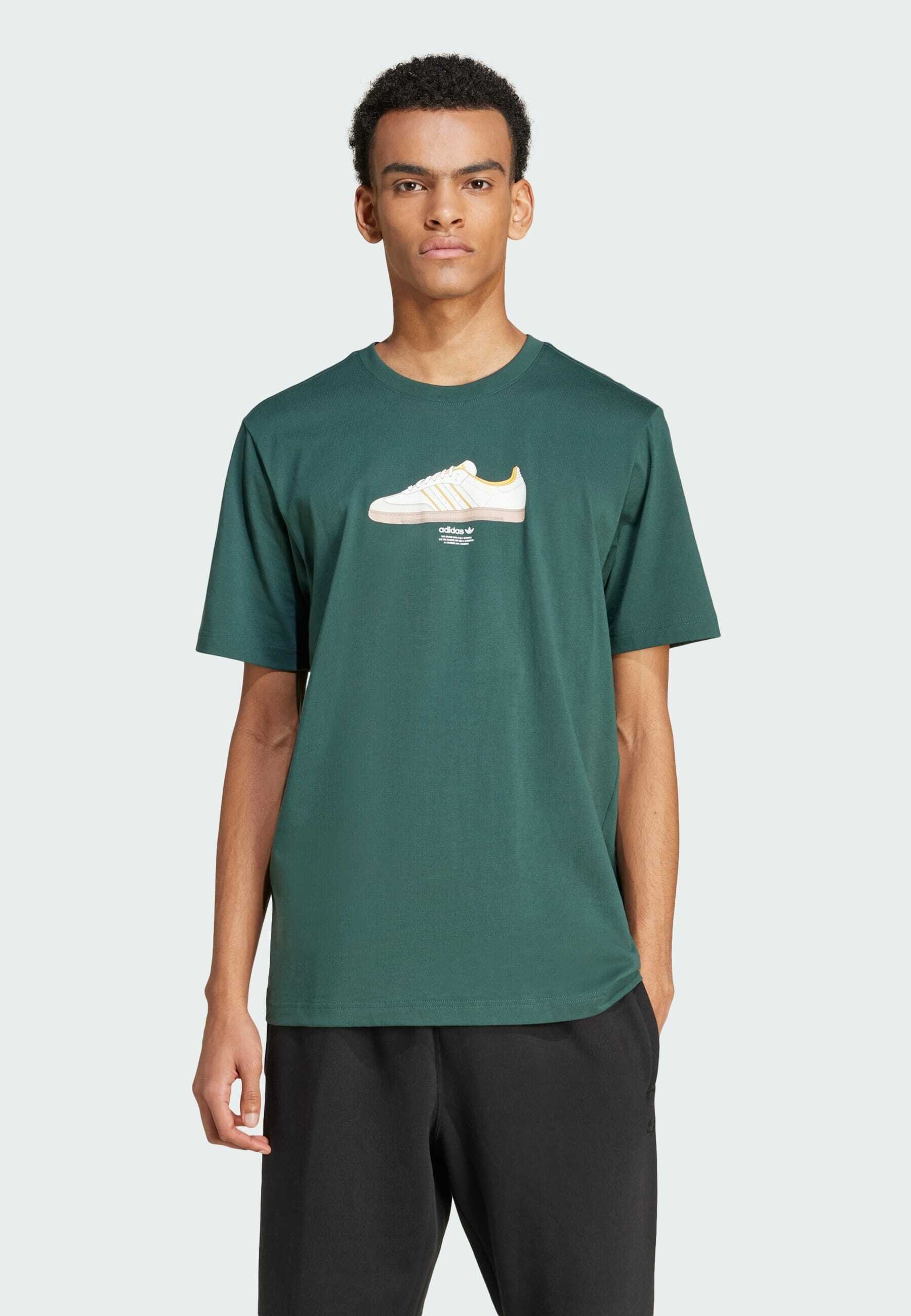 adidas Originals SUPPLY SPORT 3 - T-Shirt print - mineral green  