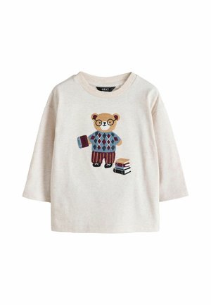 Next, REGULAR FIT - LONG SLEEVE GRAPHIC T-SHIRT . - Langarmshirt - neutral embroidery bear