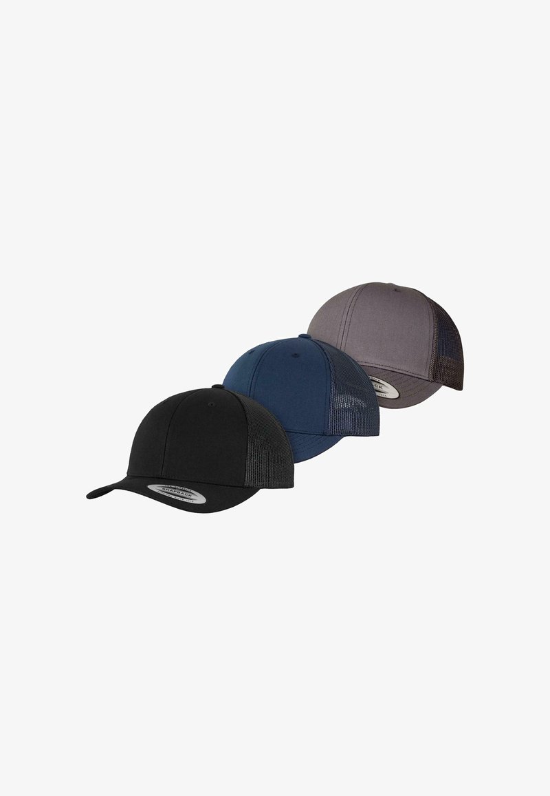 Flexfit 3-PACK - Casquette - black navy darkgrey