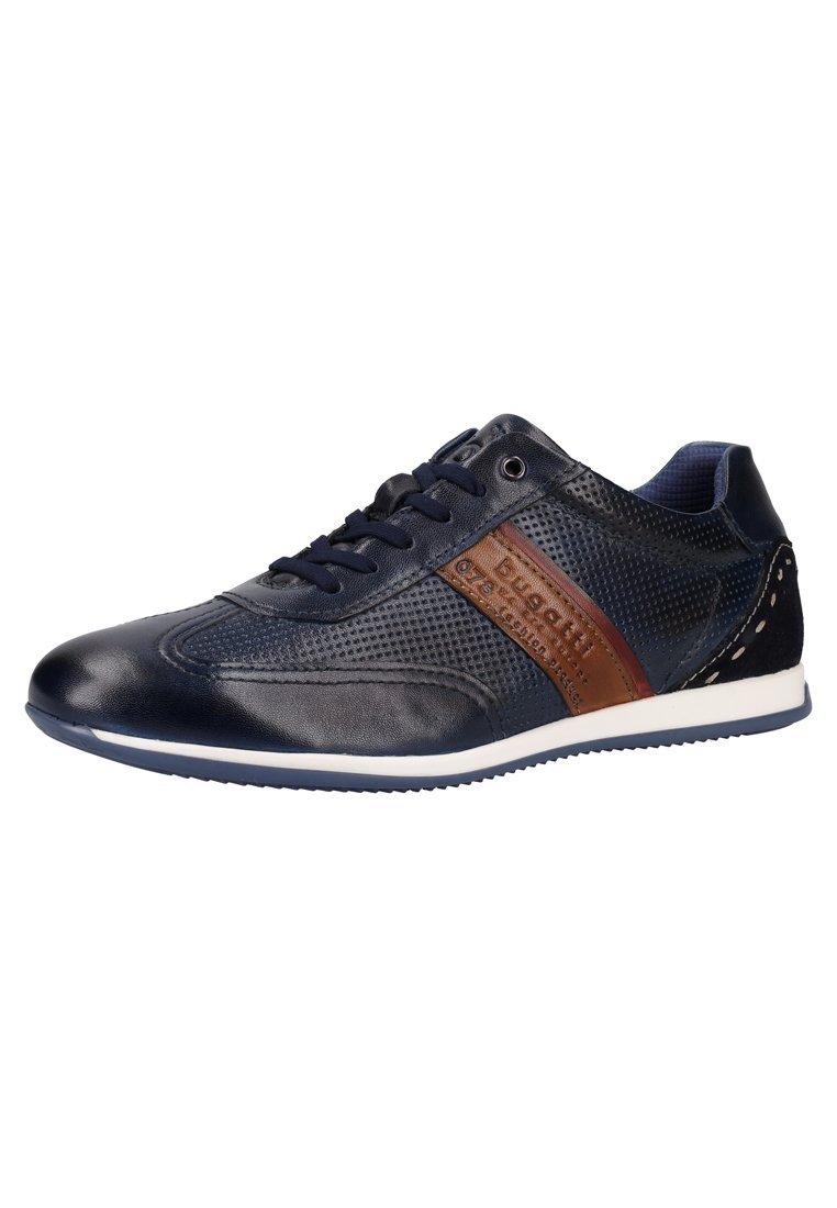 Bugatti Sneakers laag - dark blue/cognac/donkerblauw - Zalando.nl