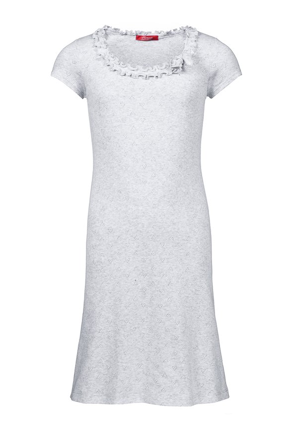 ROUND NECKLINE MÉLANGE POINTELLE - Nachthemd
