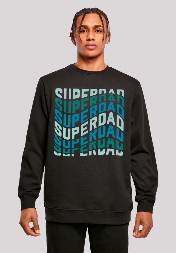 SUPER DAD RETRO TREND VATERTAGS DESIGN FÜR PAPAS - Sweatshirt - schwarz