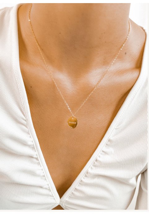 BESTE MAMA GRAVUR PLÄTTCHEN - Halskette - goldfarben