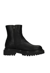 Gattinoni Enkellaarsjes met plateauzool - black