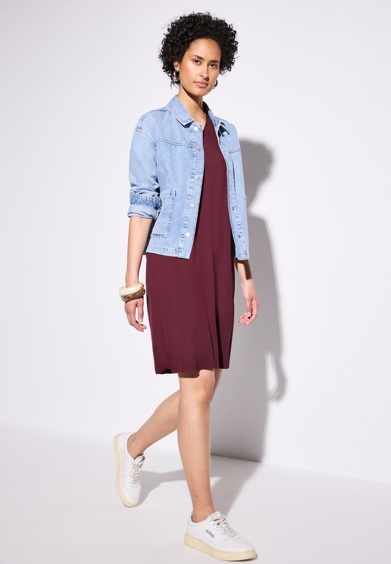 Street One IN UNIFARBE Robe en jersey rot/rouge foncé ZALANDO