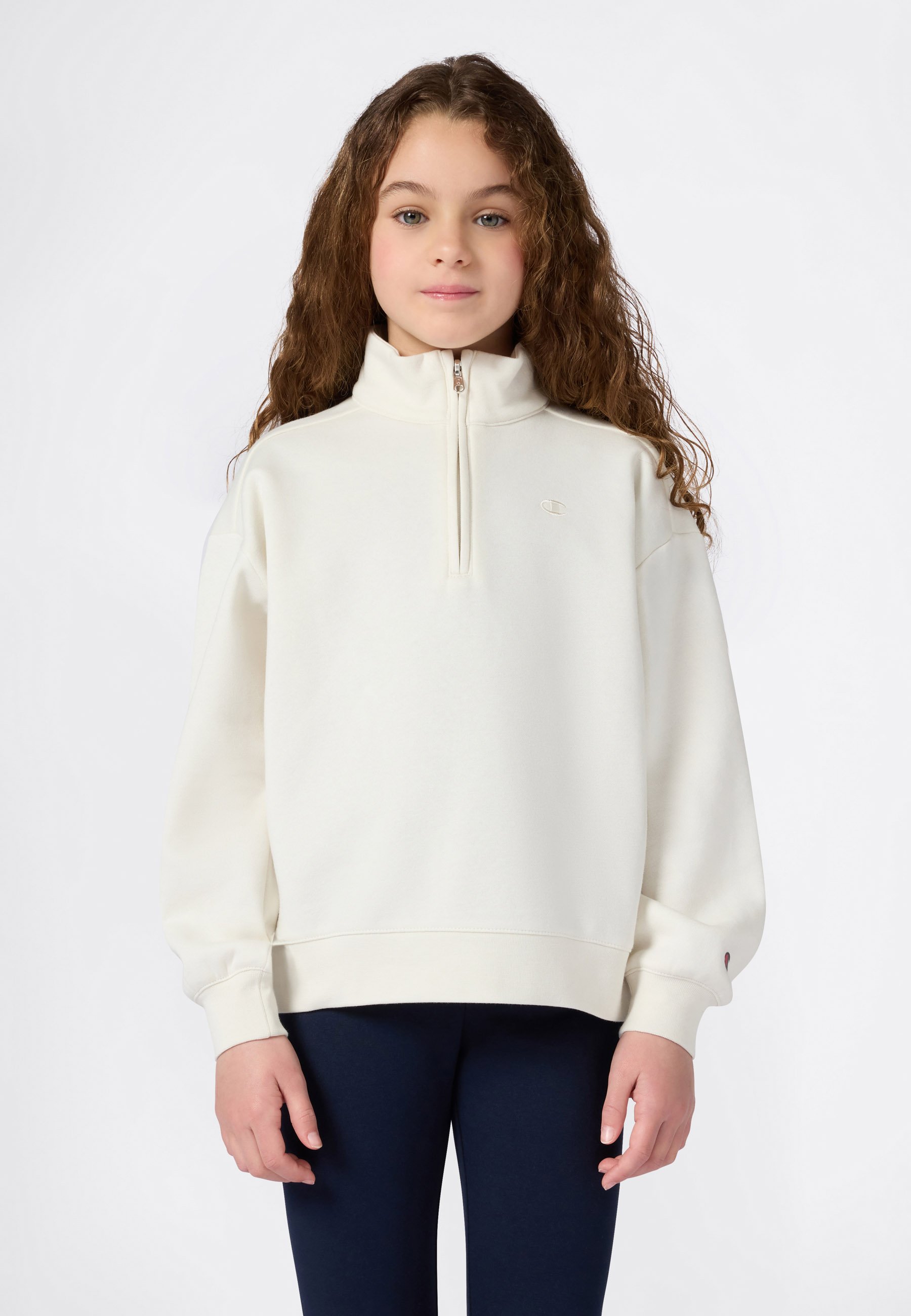 Champion ICONS HALF ZIP Sweatshirt off-white/beige