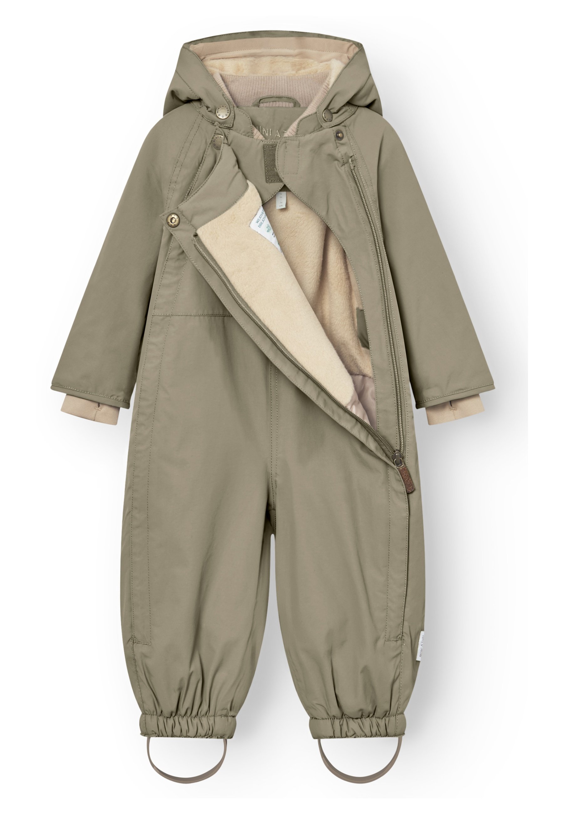 MINI A TURE WISTI SNOWSUIT スチールグレー MATWISTO fleece lined spring coverall. GRS
