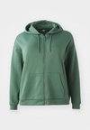ONPLOUNGE LIFE HOOD  - Užtrauktuku užsegamas treningas - duck green