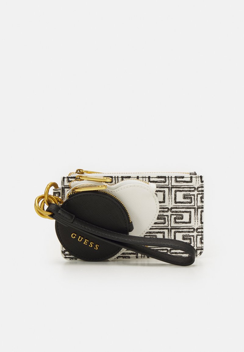 Guess 3 IN 1 POUCH KEYRING SET Wallet white/black/white Zalando.ie