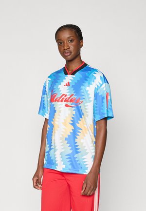 TIRO - T-shirt print - off white/semi ice tangerine/ray blue/multicolor