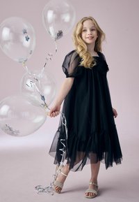 Next BOW DETAIL SPARKLE- REGULAR FIT - Cocktailklänning - black