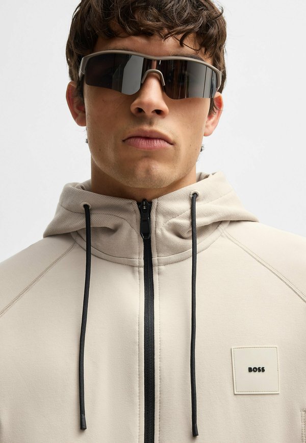 SAGGY - Zip-up sweatshirt - open beige four4