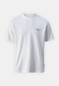JPRBLACHAD BRANDING CREW NECK TEE - Print T-shirt - bright white