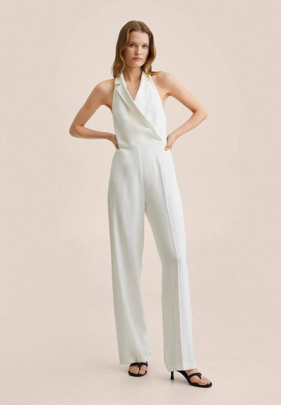 Mango CAION - Tuta jumpsuit - white/bianco - Zalando.it