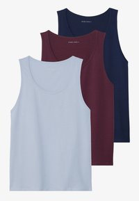 Unselected, bordeaux/dark blue/light blue